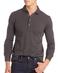 Polo Ralph Lauren | Gray Cotton Polo Shirt for Men | Lyst