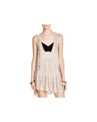 Free People | Beige Say It With A Layer Sleeveless Tunic | Lyst