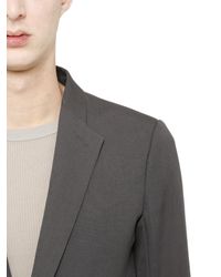 Rick Owens | Gray Wool Drill Jacket for Men | Lyst