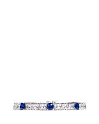 CZ by Kenneth Jay Lane | Blue Cushion Cut Cubic Zirconia Contrast Bracelet | Lyst