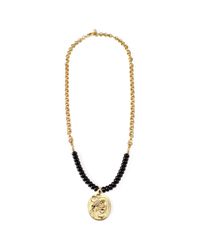 Lulu Frost - Metallic Ocean Medallion Beaded Long Necklace - Lyst