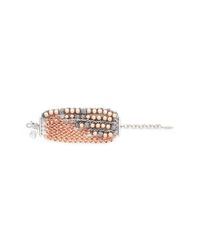 Assad Mounser | Metallic 'moonage Daydream' Glass Pearl Crystal Pavé Bracelet | Lyst