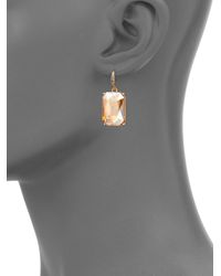 ABS By Allen Schwartz | Metallic Some Like It Hot Faceted Drop Earrings | Lyst