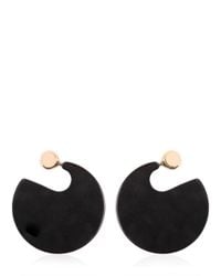 Marni | Black Round Resin Earrings | Lyst