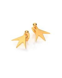 A Peace Treaty | Metallic Sholo Three-point Star Ear Jacket & Stud Earrings Set | Lyst