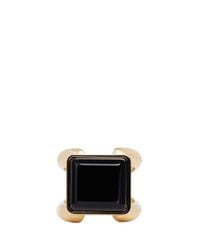 Chloé | Metallic 'carmin' Square Stone Ring | Lyst