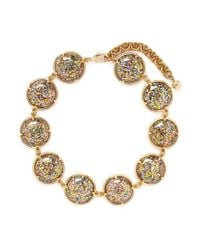 Lulu Frost | Multicolor 'audrey' Glitter Dome Station Necklace | Lyst