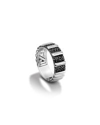 John Hardy | Black Band Ring for Men | Lyst