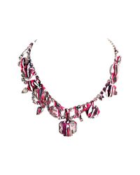 Tom Binns - Metallic Asymmetric Painted Necklace - Lyst