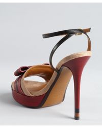 fendi red sandals