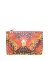 Valentino | Red Rockstud Volcano Medium Pouch | Lyst