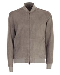 Salvatore Santoro - Gray Bomber for Men - Lyst