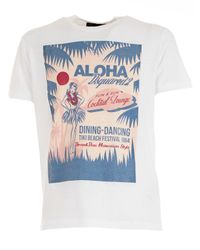 DSquared² - White T-shirt C/stampa for Men - Lyst