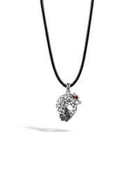 John Hardy | Black Naga Dragon Charm Pendant | Lyst