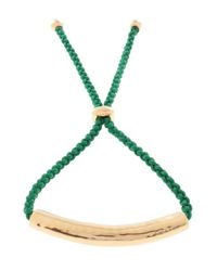Monica Vinader | Green Esencia Friendship Bracelet | Lyst