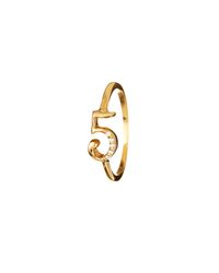 Lulu Frost - Metallic Code Number 18kt #5 Ring - Lyst