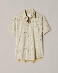 Billy Reid - Natural S/s Kirby Shirt - Lyst
