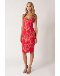 Black Halo | Pink Ally Off-the-Shoulder Sheath Dress | Lyst