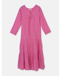 Apiece Apart Pink Atlas Tiers Dress