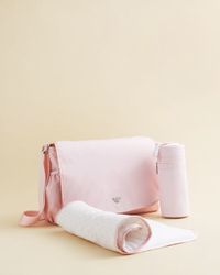 Lyst Armani Junior Diaper Bag In Pink Women S Pink Junior Diaper Bag