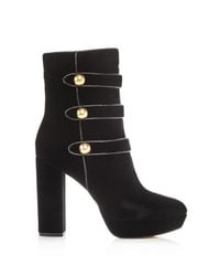 black booties block heel