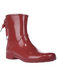 Michael Kors | Michael Larson Rainbootie Mid-calf Boots - Red | Lyst