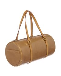 Lyst - Louis Vuitton Pre Owned - Beige Vernis Leather Bedford Barrel Bag in Natural