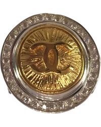 Barry Brinker - Metallic Button Ring W/ Crystals - Lyst