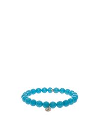 Sydney Evan | Blue Evil Eye Charm Bracelet | Lyst