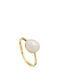 Monica Vinader | White Siren Stacking Ring | Lyst