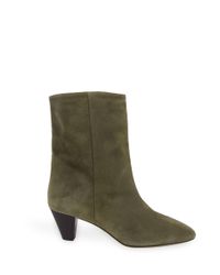 Étoile Isabel Marant Brown Dyna Suede Ankle Boots