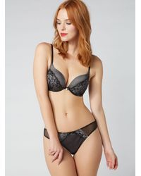 Boux Avenue Womens Gray Keisha Sparkle Thong Boux Avenue Womens Gray Keisha Sparkle Thong
