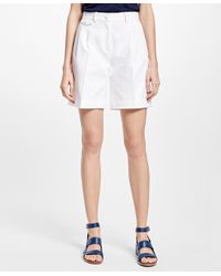 Brooks Brothers Natural Cotton Dobby Shorts