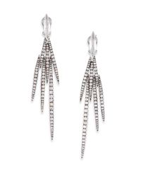 Alexis Bittar Fine | Metallic Ice Marquis Clear Quartz, White Sapphire & Sterling Silver Long Fringe Earrings | Lyst