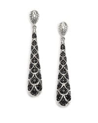 John Hardy | Metallic Naga Black Sapphire & Sterling Silver Drop Earrings | Lyst