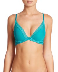Natori Foundations | Green Feathers Lace Contour Bra | Lyst