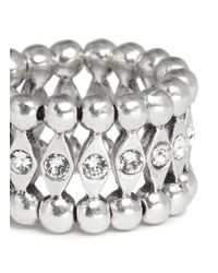 Philippe Audibert | Metallic Elixia Diamond-shape Rhinestone Ring | Lyst