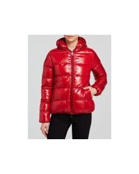 Duvetica | Red Thiacinque Hooded Down Coat | Lyst