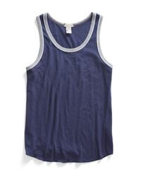 Todd Snyder | Piped Tank Top In Mast Blue for Men | Lyst