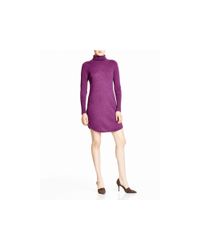 Magaschoni | Purple Turtleneck Dress | Lyst