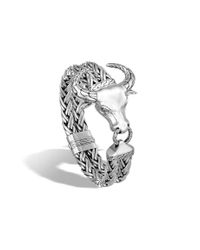John Hardy | Metallic Classic Chain Bull Head Bracelet | Lyst