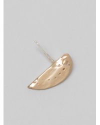 Odette New York | Metallic Arc Studs Bronze | Lyst