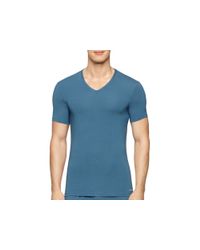 Calvin Klein | Blue Modal V-neck Tee for Men | Lyst