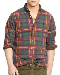 Ralph Lauren | Brown Polo Plaid Oxford Shirt for Men | Lyst