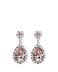 Philippe Audibert | Pink 'elea' Tear Drop Crystal Earrings | Lyst