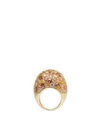 CZ by Kenneth Jay Lane | Multicolor Brilliant Cut Cubic Zirconia Dome Ring | Lyst