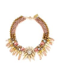 Assad Mounser | Metallic 'hercules' Mineral Crystal Spike Collar Necklace | Lyst