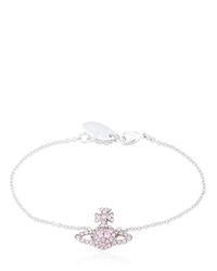 Vivienne Westwood | Pink Crystal Grace Orbit Pendant Bracelet | Lyst