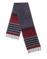 Saks Fifth Avenue | Gray Varigated Stripe Merino Wool & Cashmere Sweater for Men | Lyst
