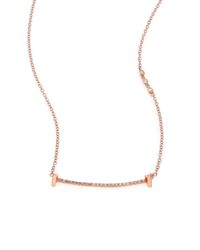Phyne By Paige Novick | Pink Sasha Pave Diamond & 14k Rose Gold Pendant Necklace | Lyst